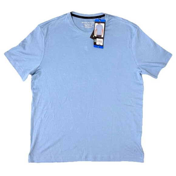Banana Republic Men’s Luxe Touch Performance T-Shirt Light Blue Size Large - Picture 4 of 9